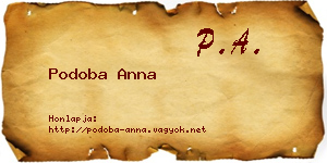 Podoba Anna névjegykártya